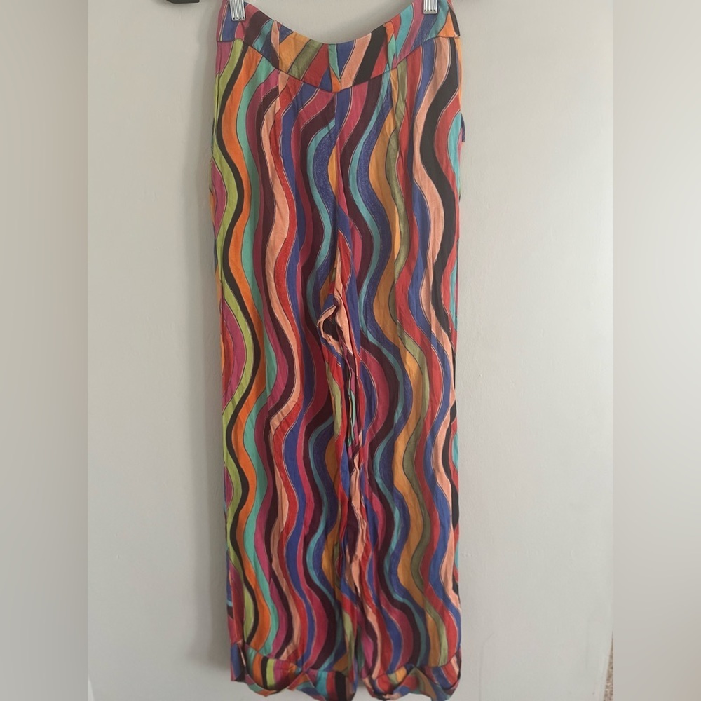 FARM Rio Multicolor Wave Pattern Pants - Picture 7 of 13